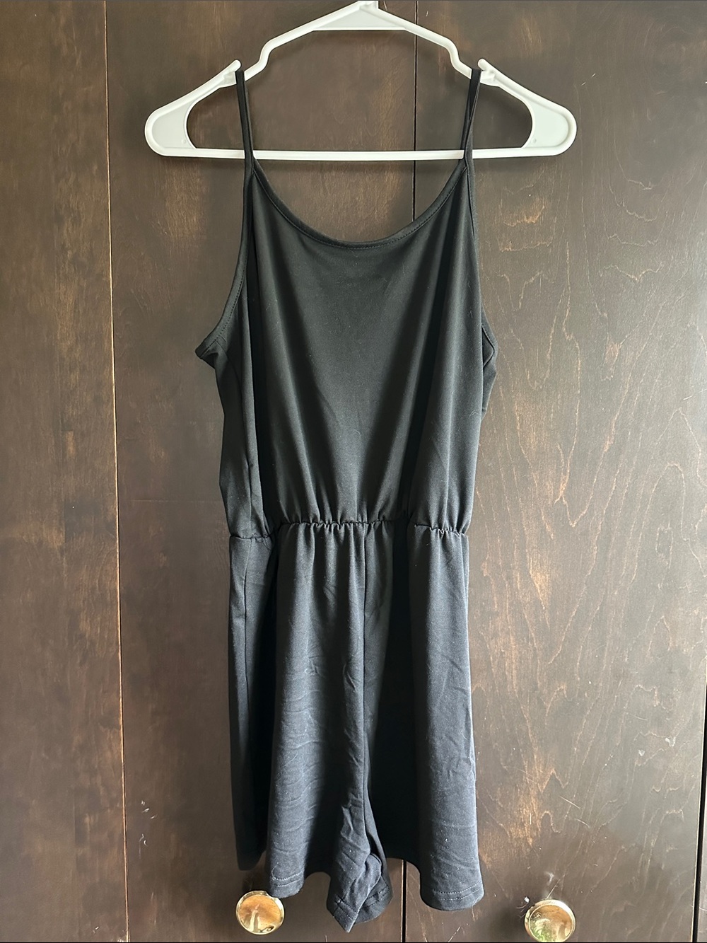 Black Spaghetti Strap Romper